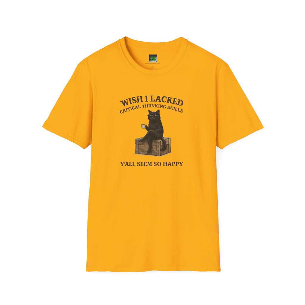 Unisex Softstyle T-Shirt "I Wish Cool Cat"