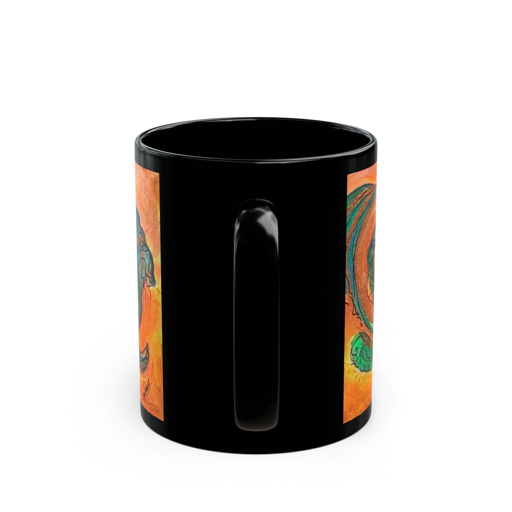 Abstract Face Art Mug — Colorful Surreal Portrait Created by "CynAPar" Coffee Cup (11oz/15oz)
