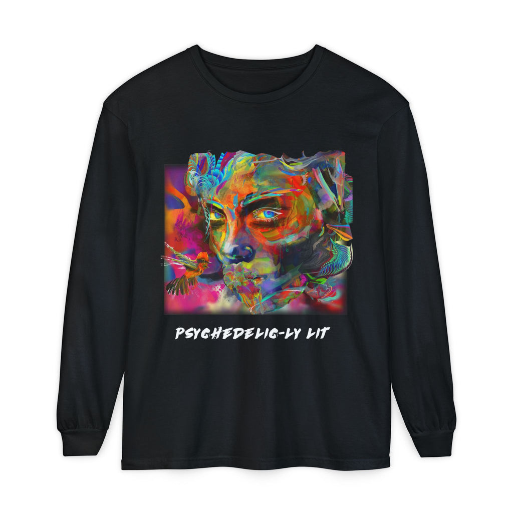Psychedelic Portrait Long Sleeve Tee
