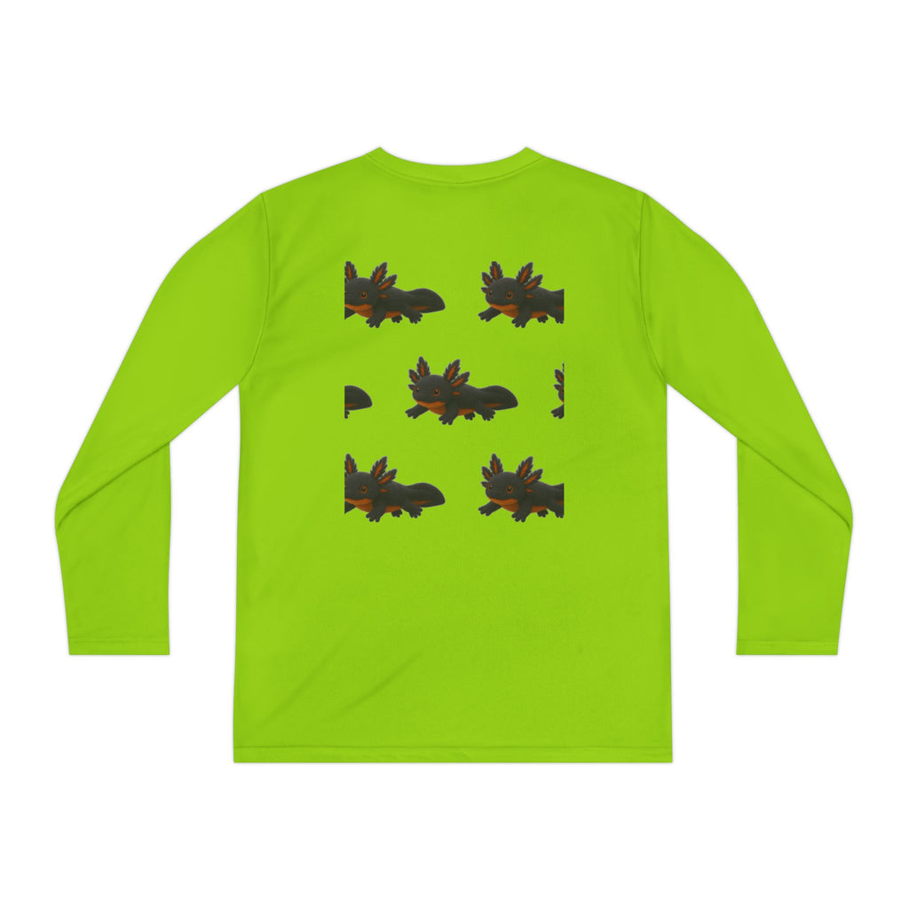 Axolotl Fun Facts Youth Long Sleeve Tee — "Water Salamander"