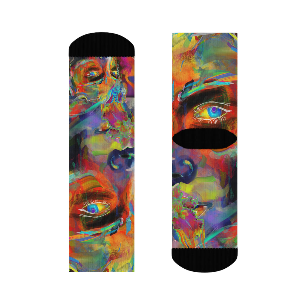 Psychedelic-ly Lit Crew Socks would look great with Psychedelicly-Lit collection of Hoodies and T-shirts