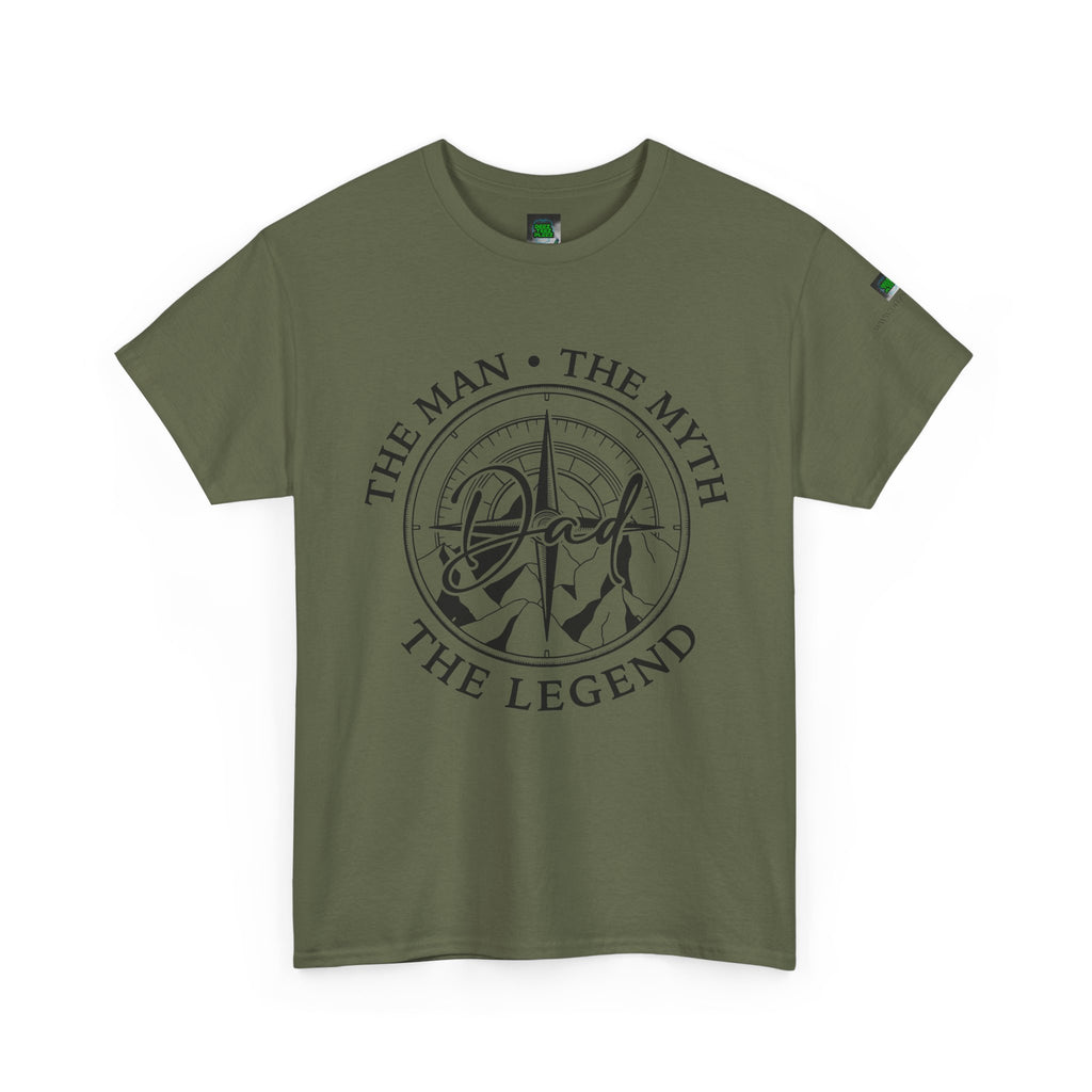 Dad Badge T-Shirt — "The Man • The Myth • The Legend" Vintage Tee