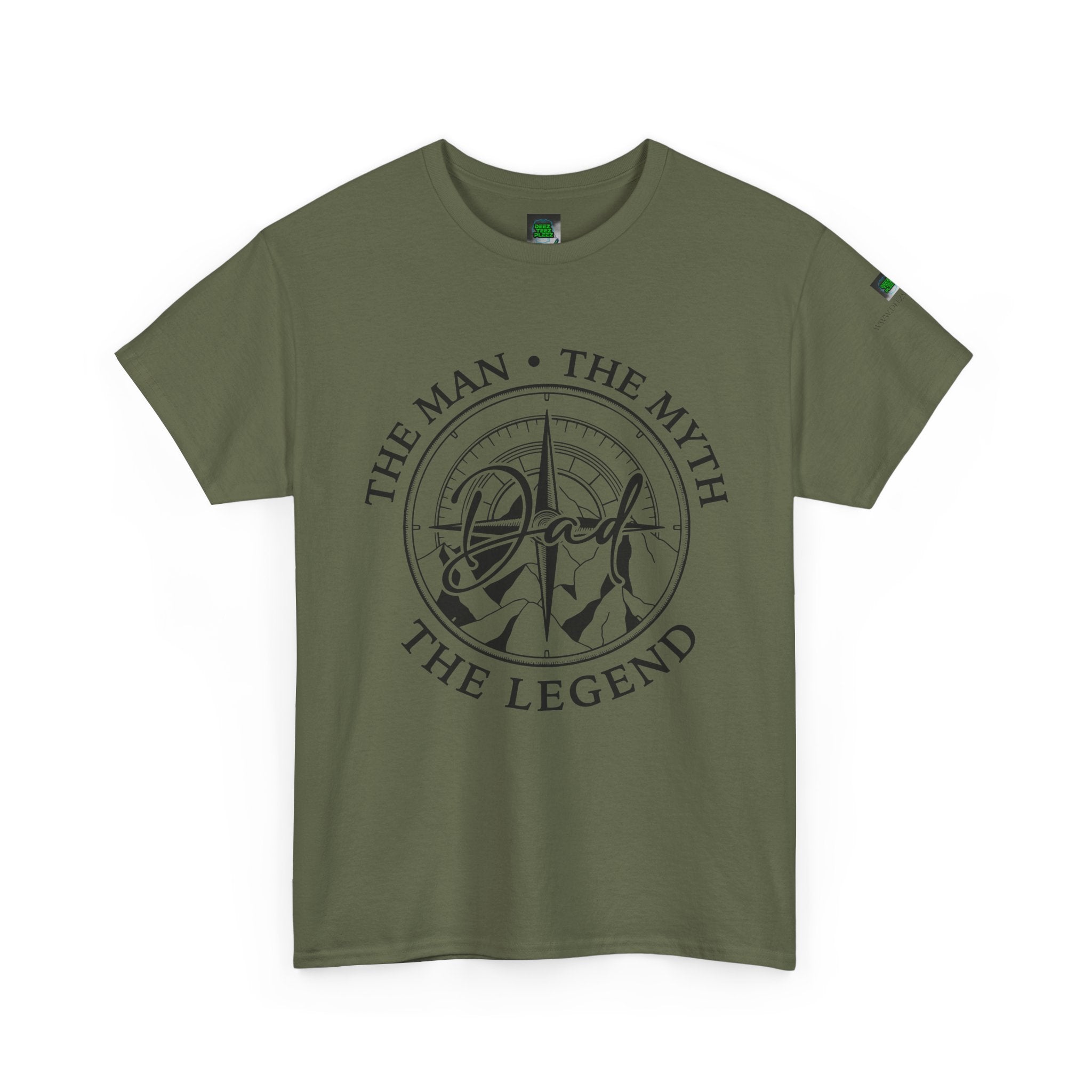Dad Badge T-Shirt — "The Man • The Myth • The Legend" Vintage Tee