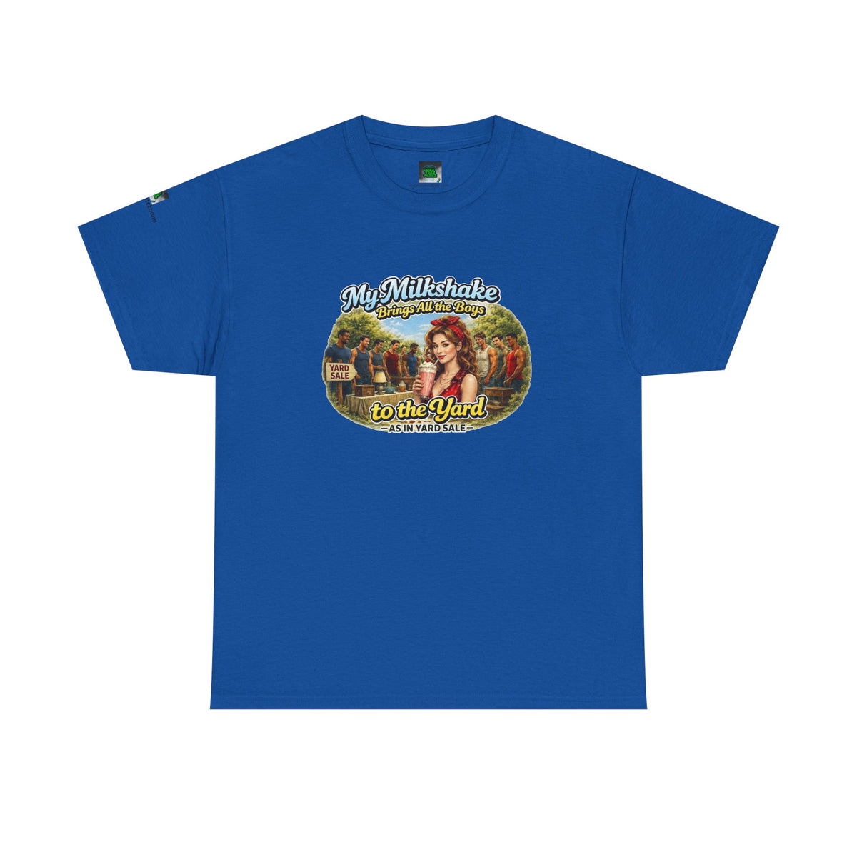 Retro Milkshake Shop Graphic Tee — "My Milkshake Brings All The Boys To The Yard" Vintage Art