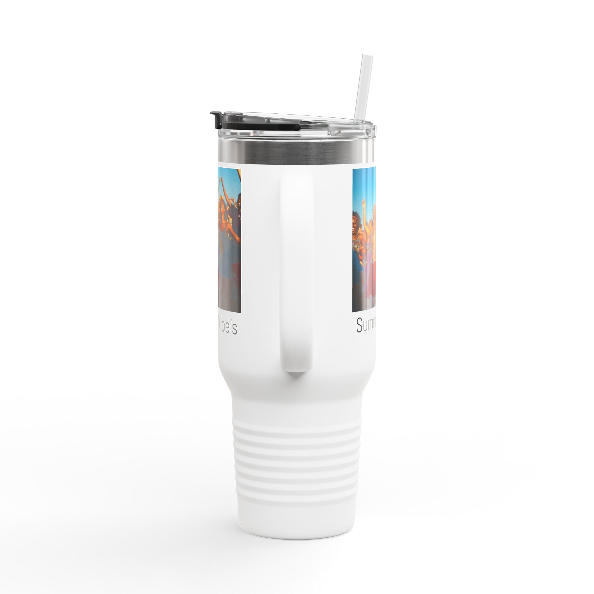 40oz Insulated Travel Mug — Summer Vibe Tumbler for Hot Days & Cold Nights