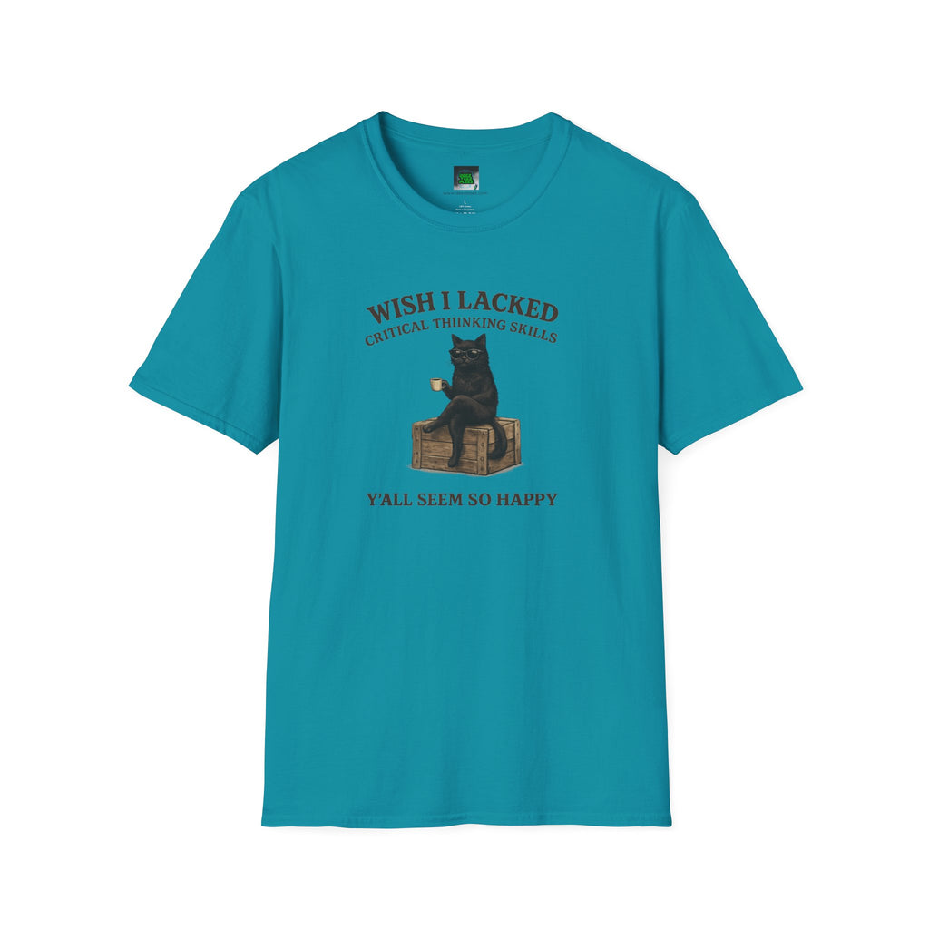 Unisex Softstyle T-Shirt "I Wish Cool Cat"
