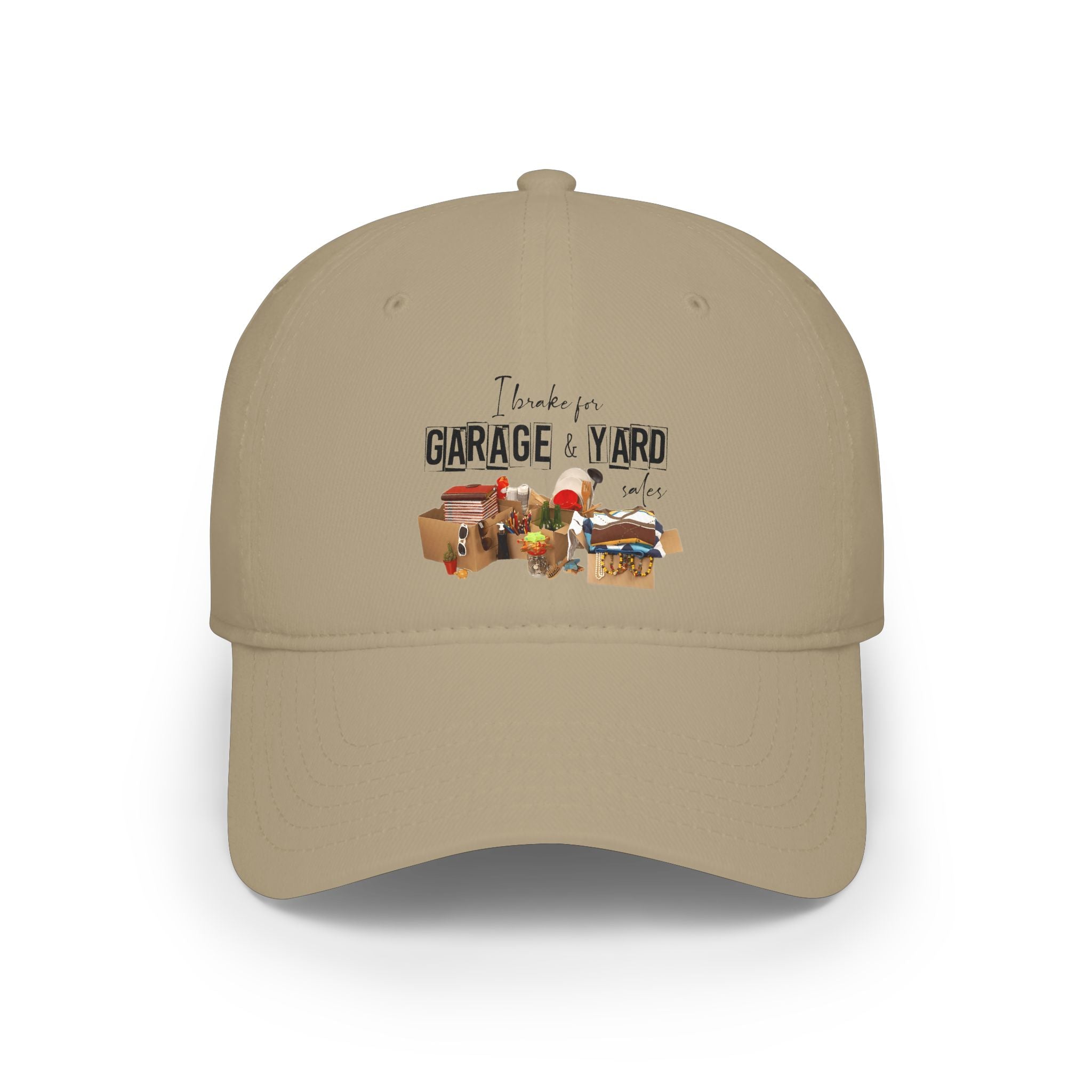 Low Profile Baseball Cap - I Love Garage & Yard Sale Vintage Market Design