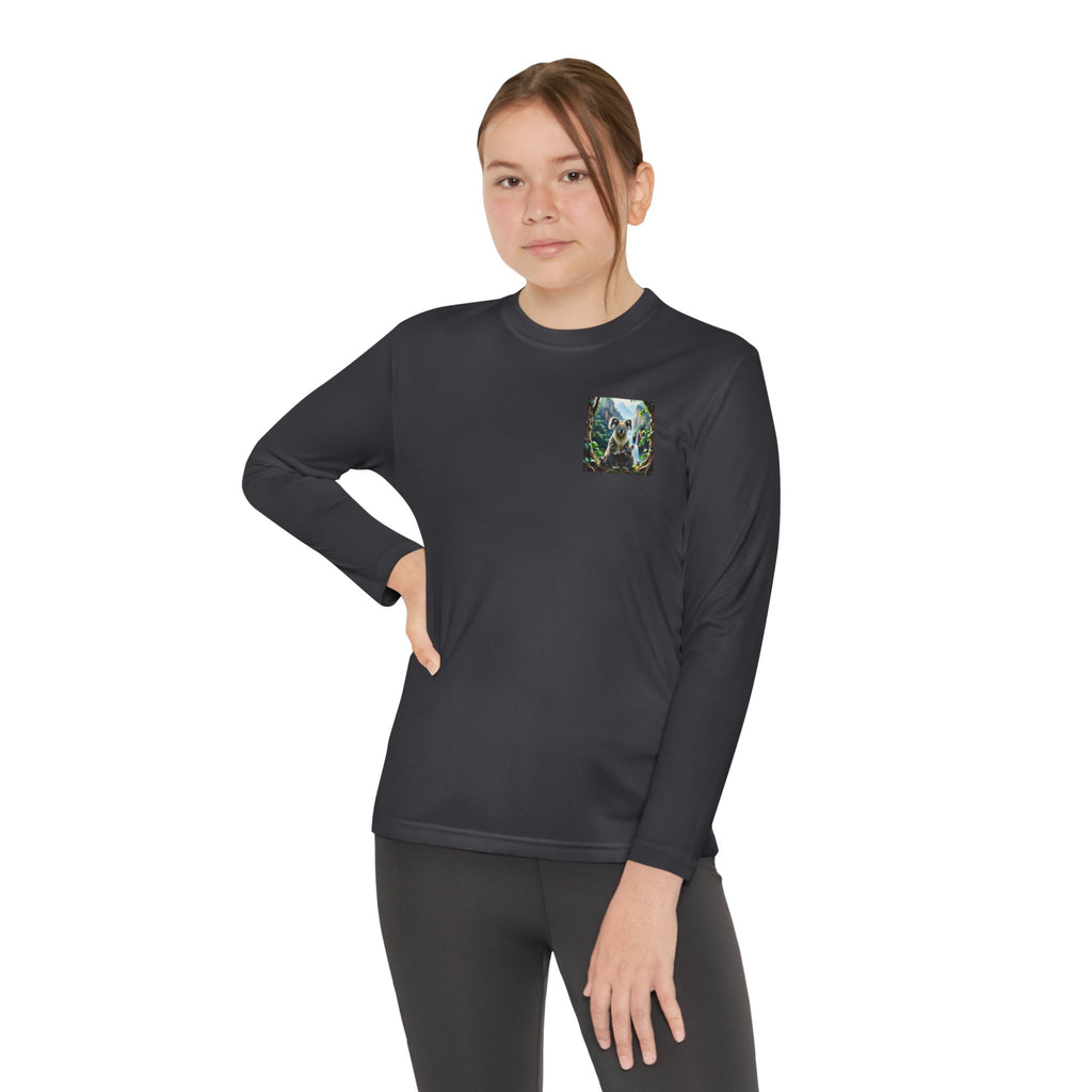 Youth Long Sleeve Tee — Small Nature Graphic Chest Print