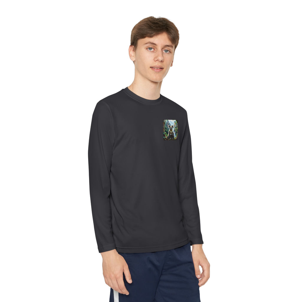 Youth Long Sleeve Tee — Small Nature Graphic Chest Print