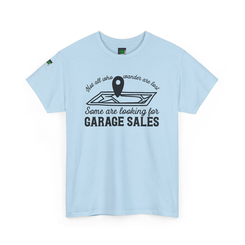 Garage Sale Hunter T-Shirt — "Some Are Looking for Garage Sales" Vintage Map Design