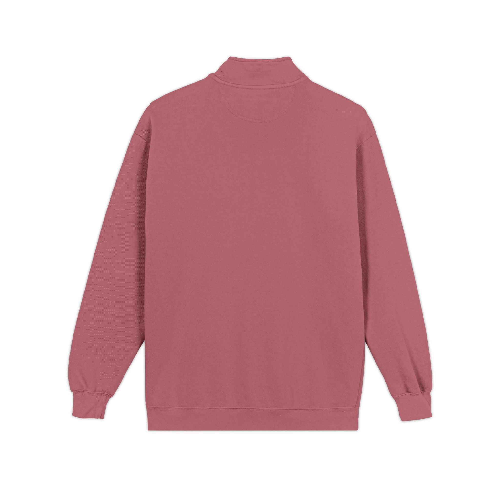 Quarter-Zip Sweatshirt with Cute Teddy Embroidery – Casual Cozy Pullover