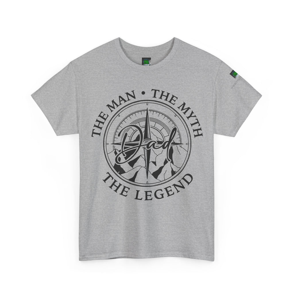 Dad Badge T-Shirt — "The Man • The Myth • The Legend" Vintage Tee