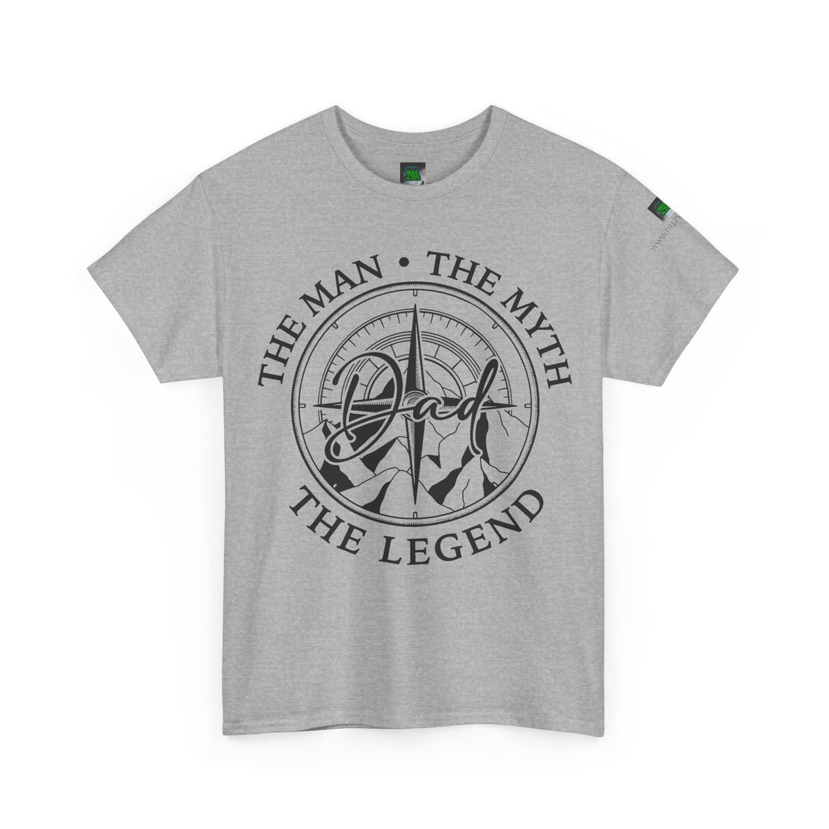 Dad Badge T-Shirt — "The Man • The Myth • The Legend" Vintage Tee