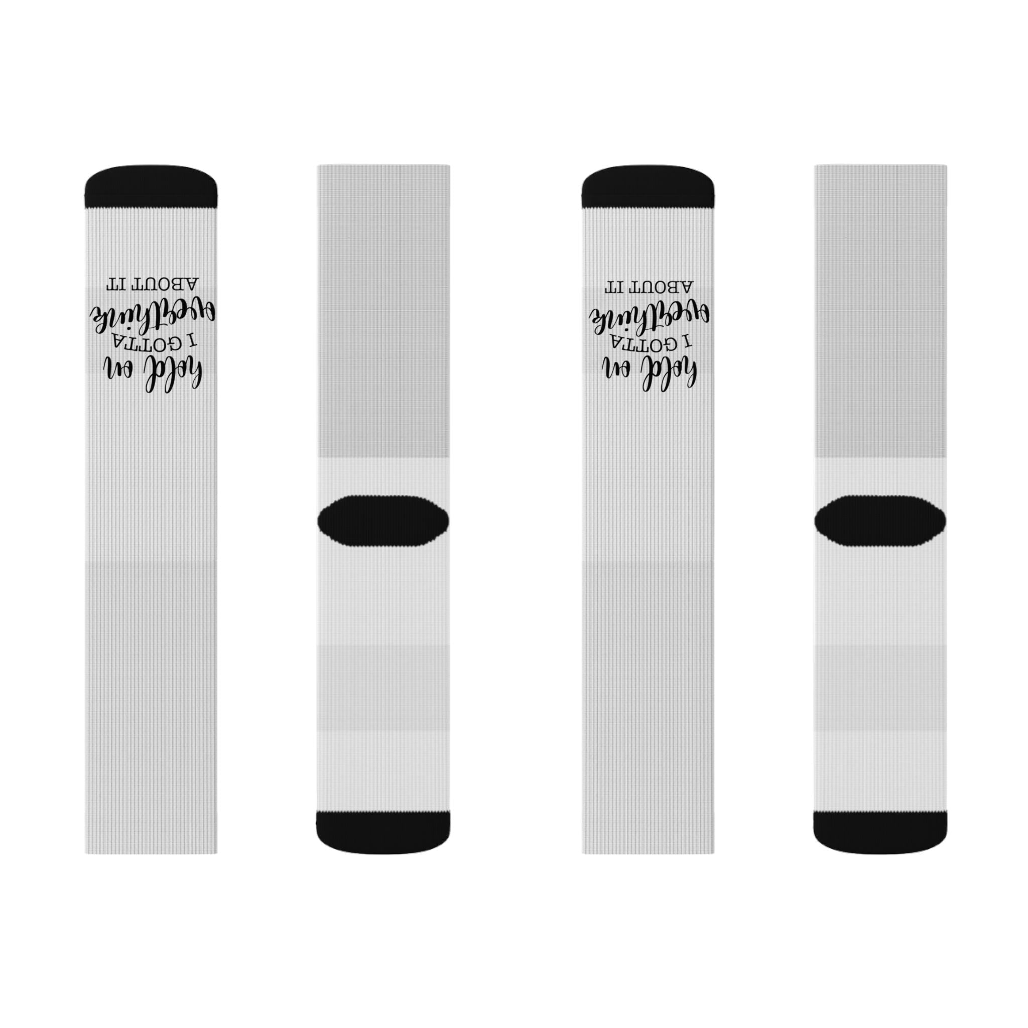 Personalized Photo Sublimation Socks — Custom Memory Photo Crew Socks