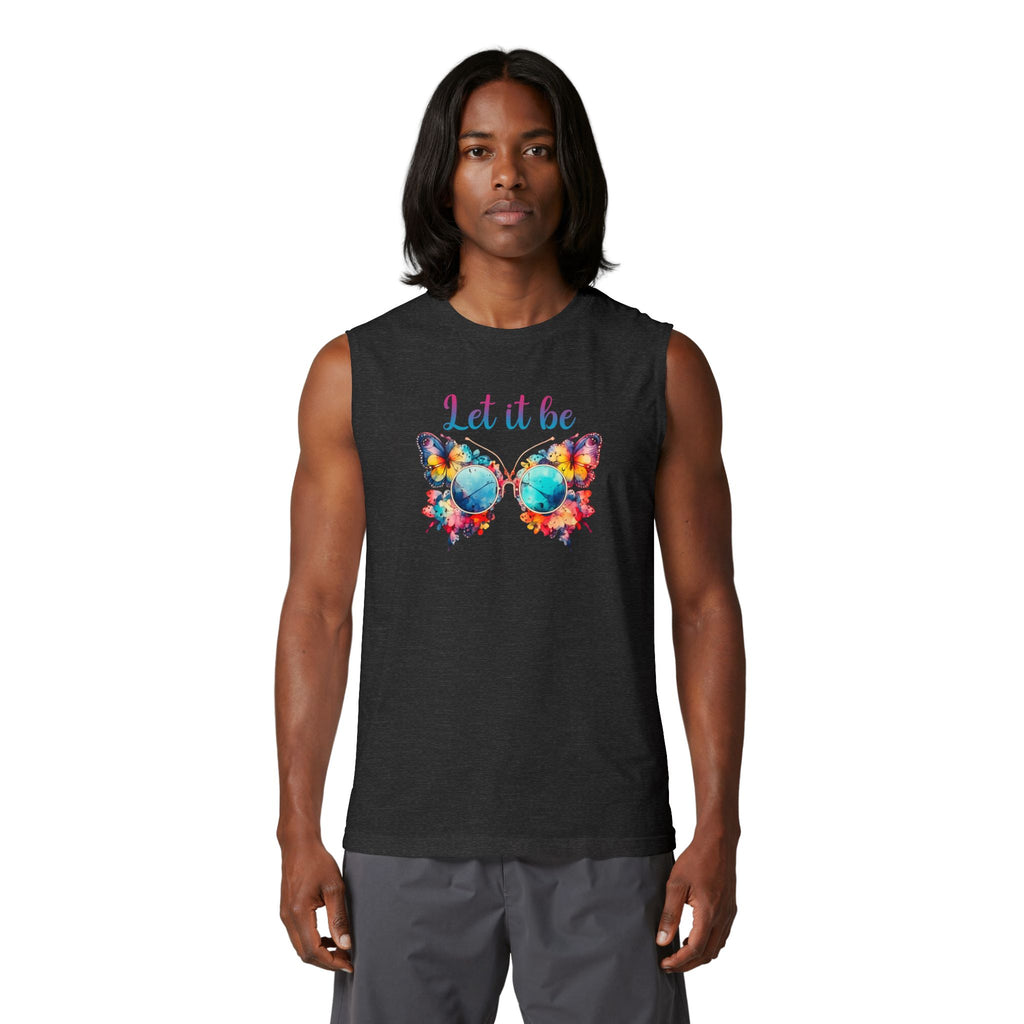 Let It Be Butterfly Muscle Tank