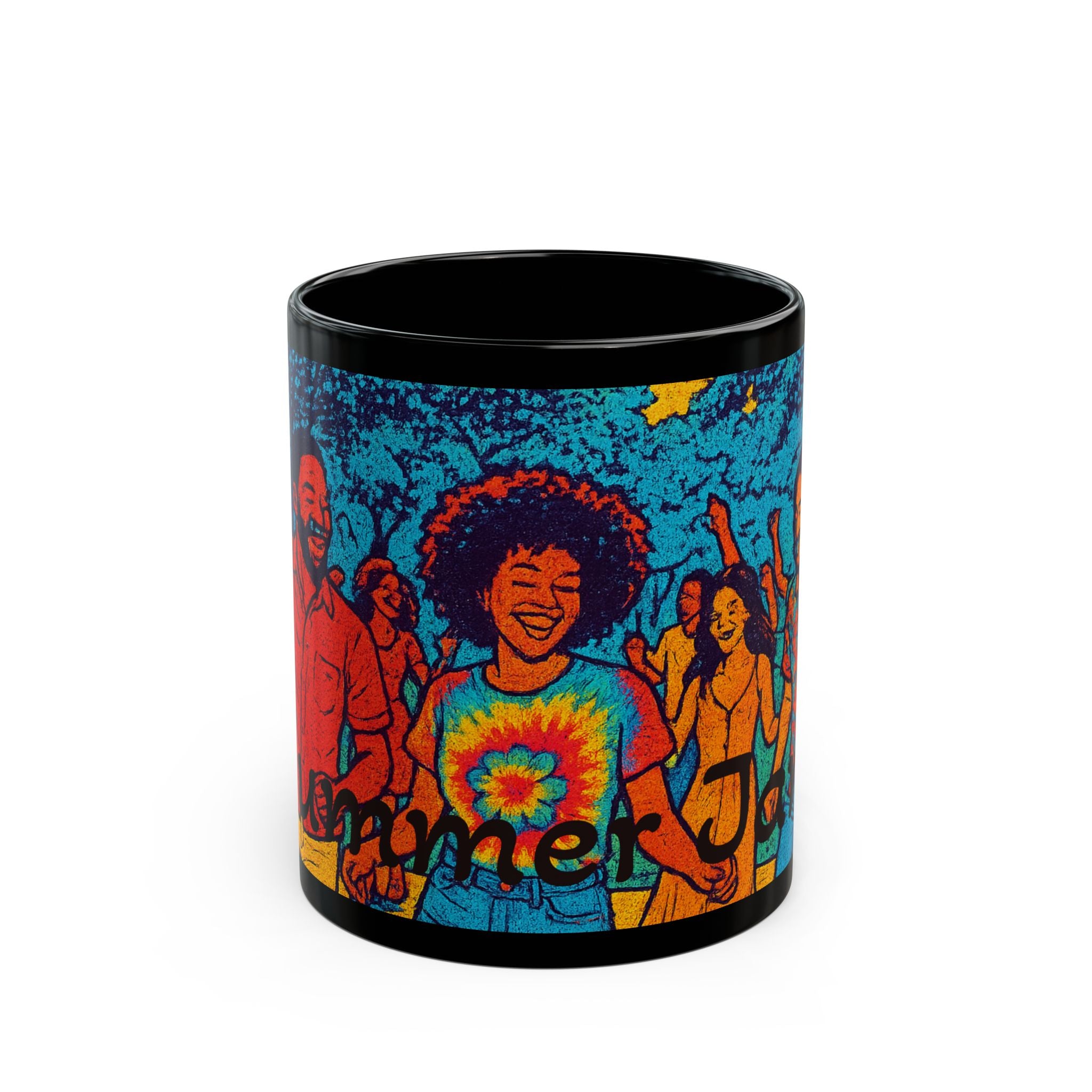 Summer Time Fun DJ Mug — Happy People Music Coffee Cup (11oz & 15oz)