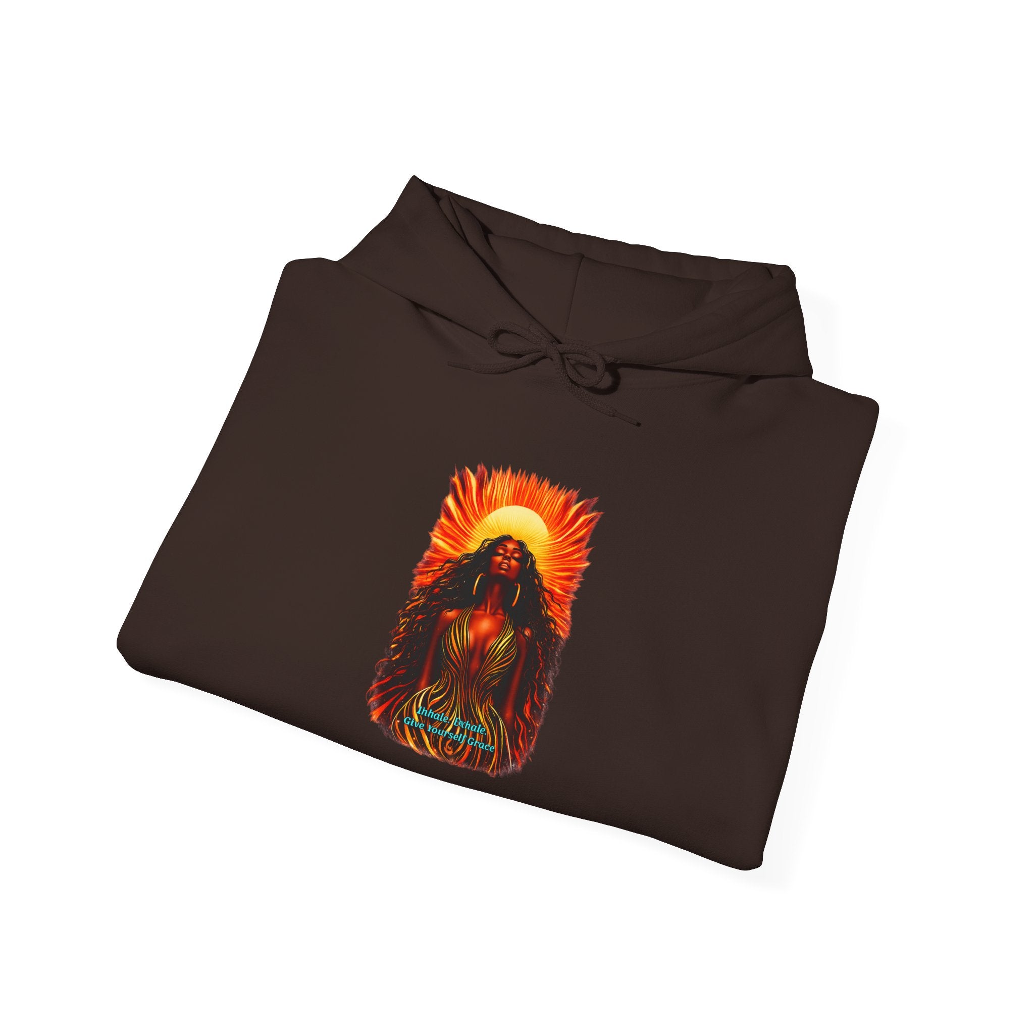 Human Spirit Hoodie — Sunset Tribal Grace Graphic Sweatshirt