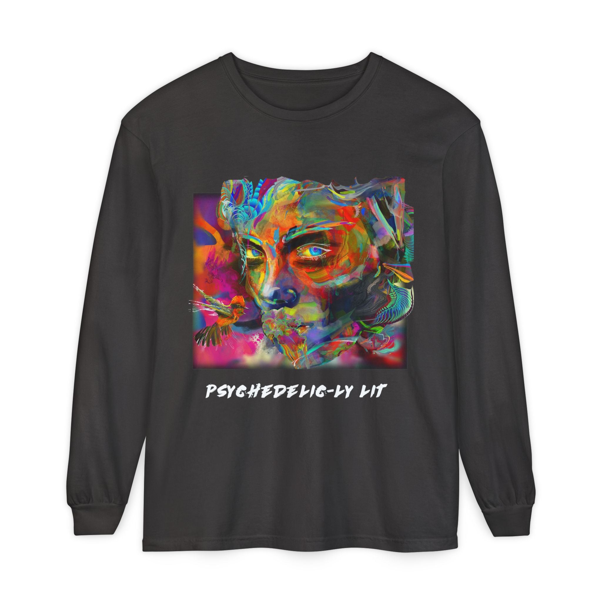 Psychedelic Portrait Long Sleeve Tee