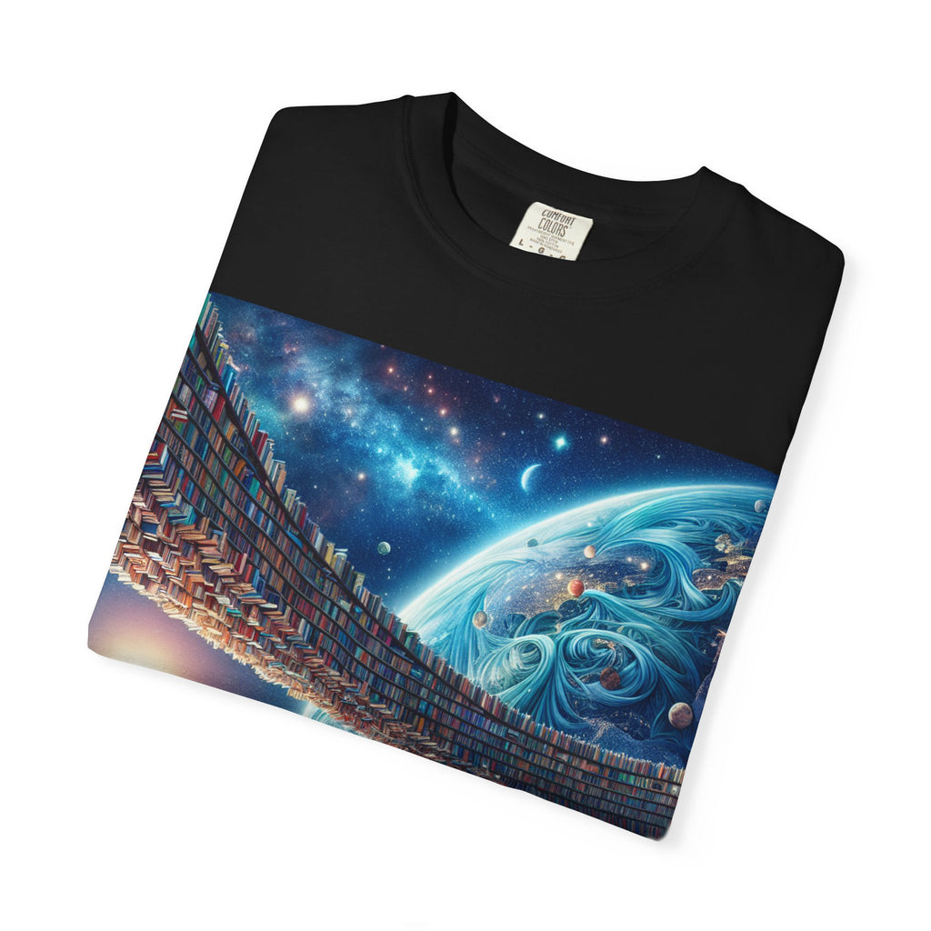 Galaxy Bridge T-Shirt – Surreal Cosmic Landscape Tee
