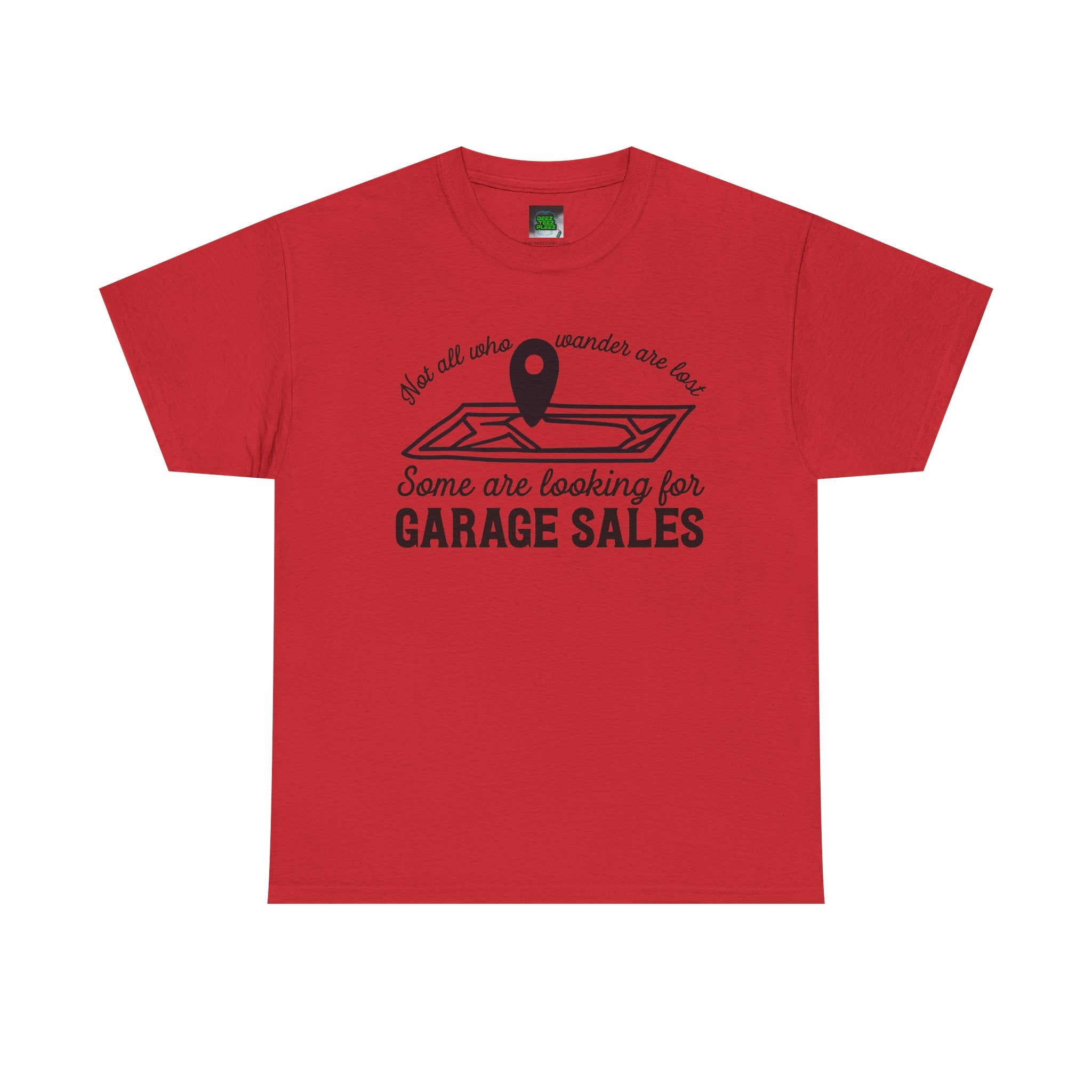 Garage Sale Hunter T-Shirt — "Some Are Looking for Garage Sales" Vintage Map Design