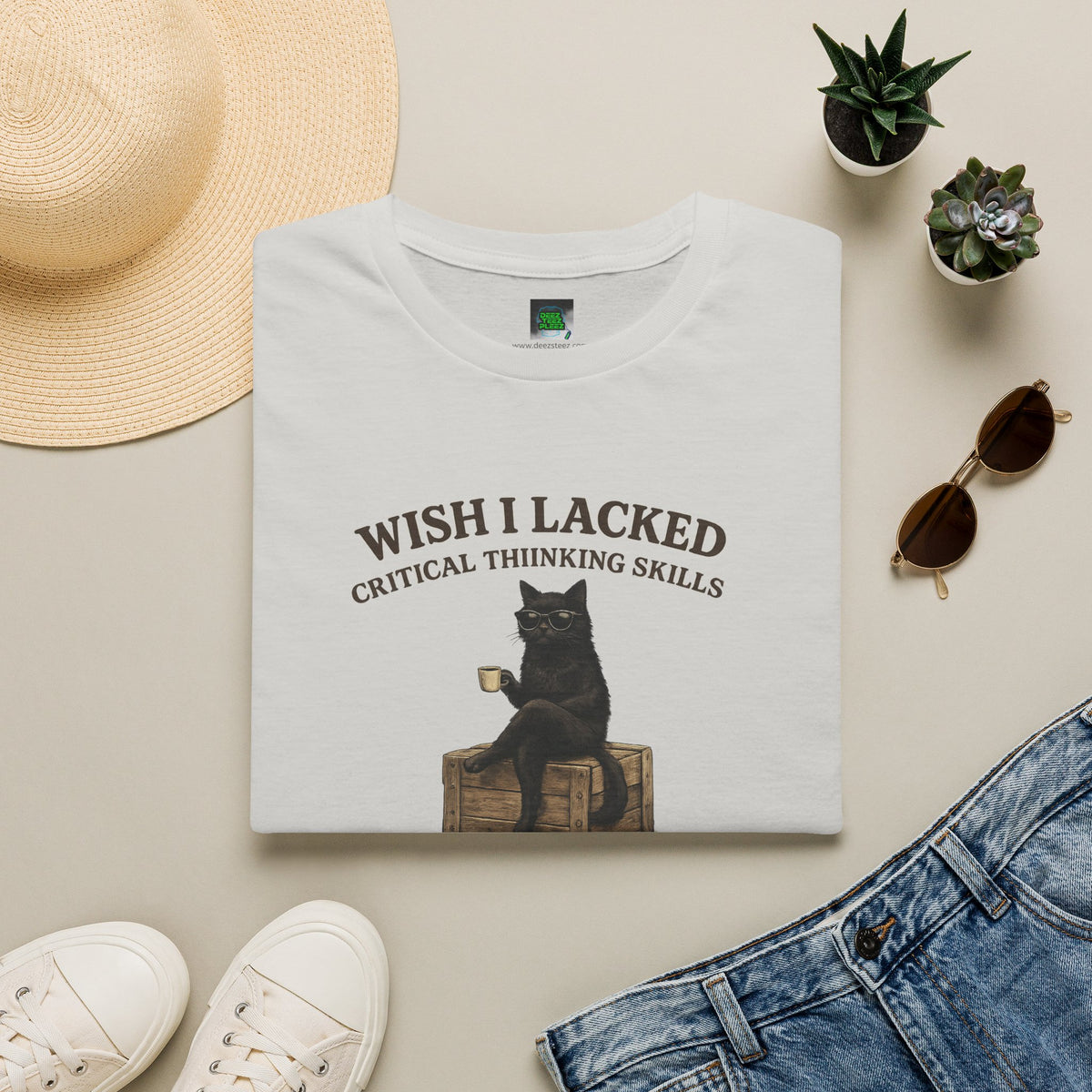 Unisex Softstyle T-Shirt "I Wish Cool Cat"