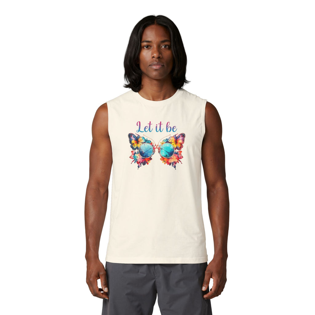Let It Be Butterfly Muscle Tank