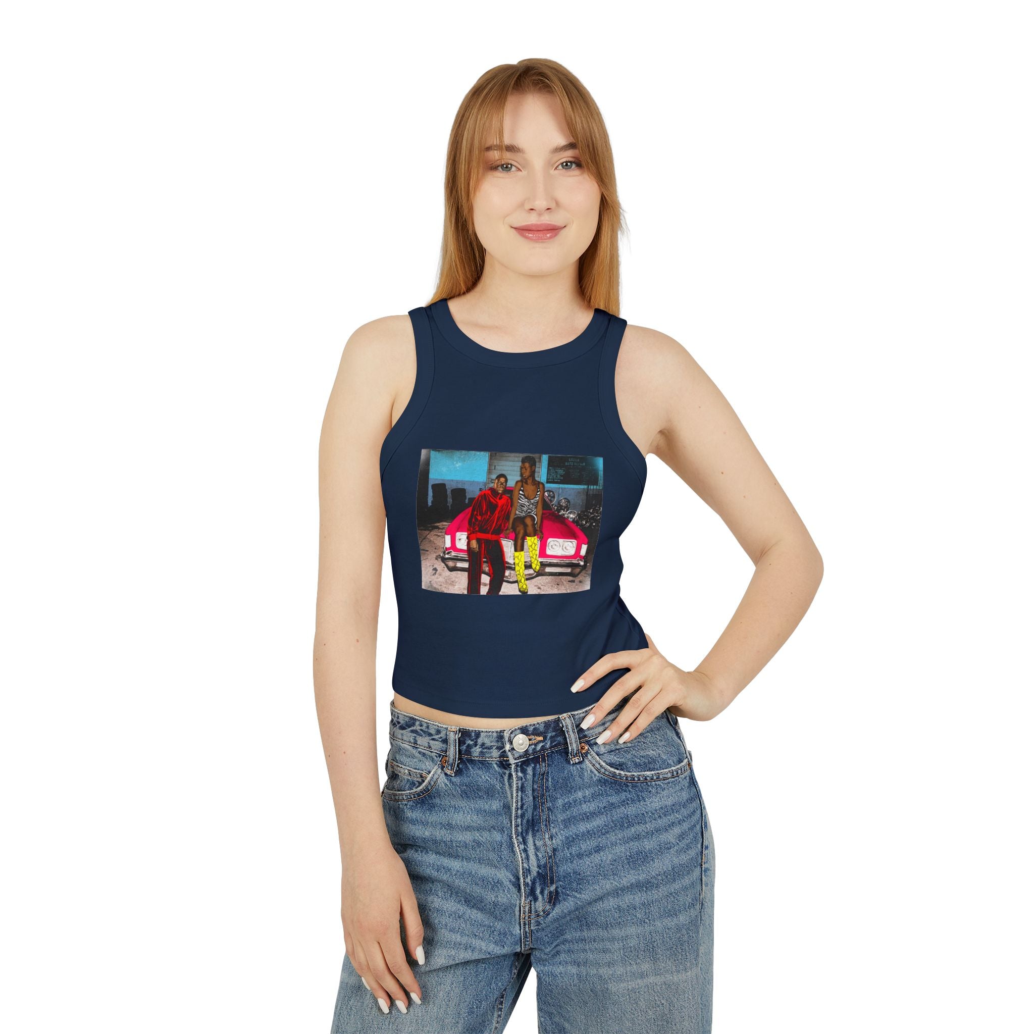 Urban Racer Tank Top —  Que$N and Slim Crop Tank