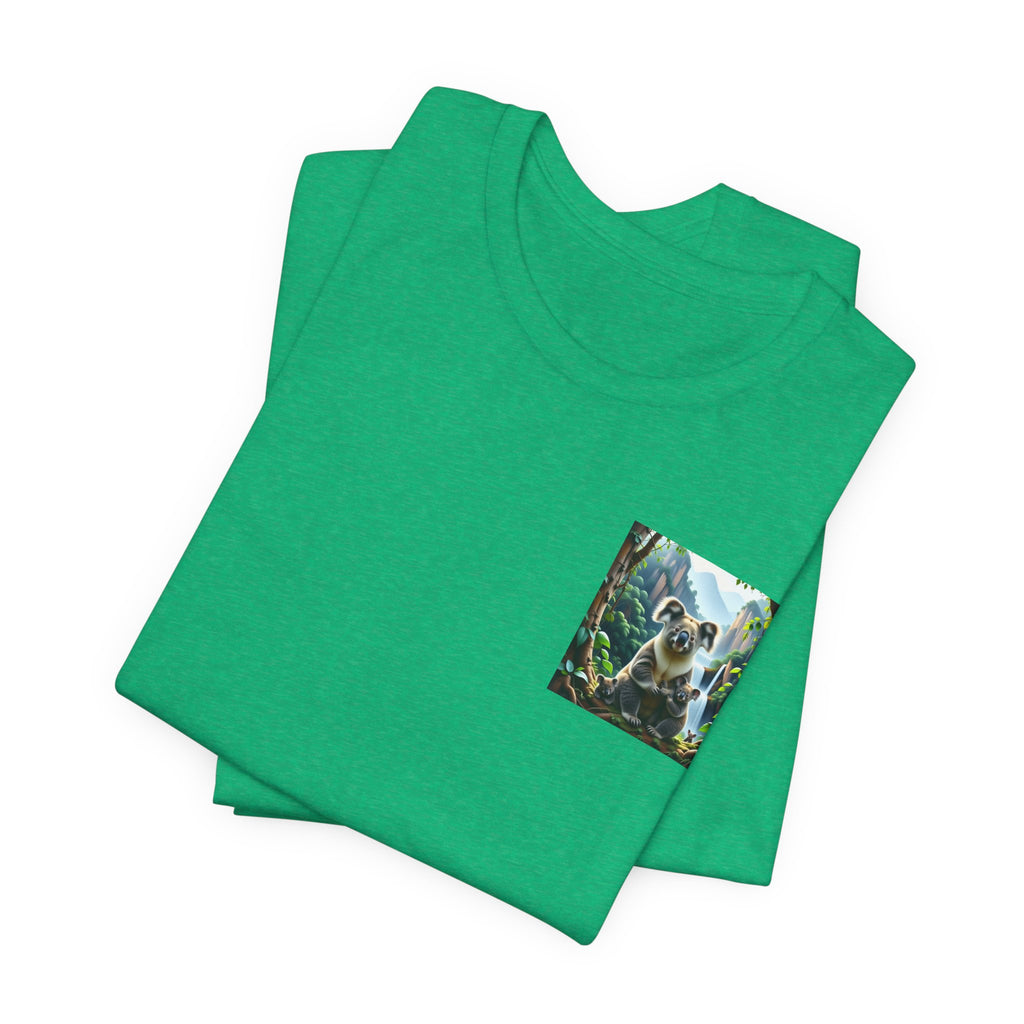 Koala Pocket Tee – Cute Wildlife Graphic Short Sleeve Shirt