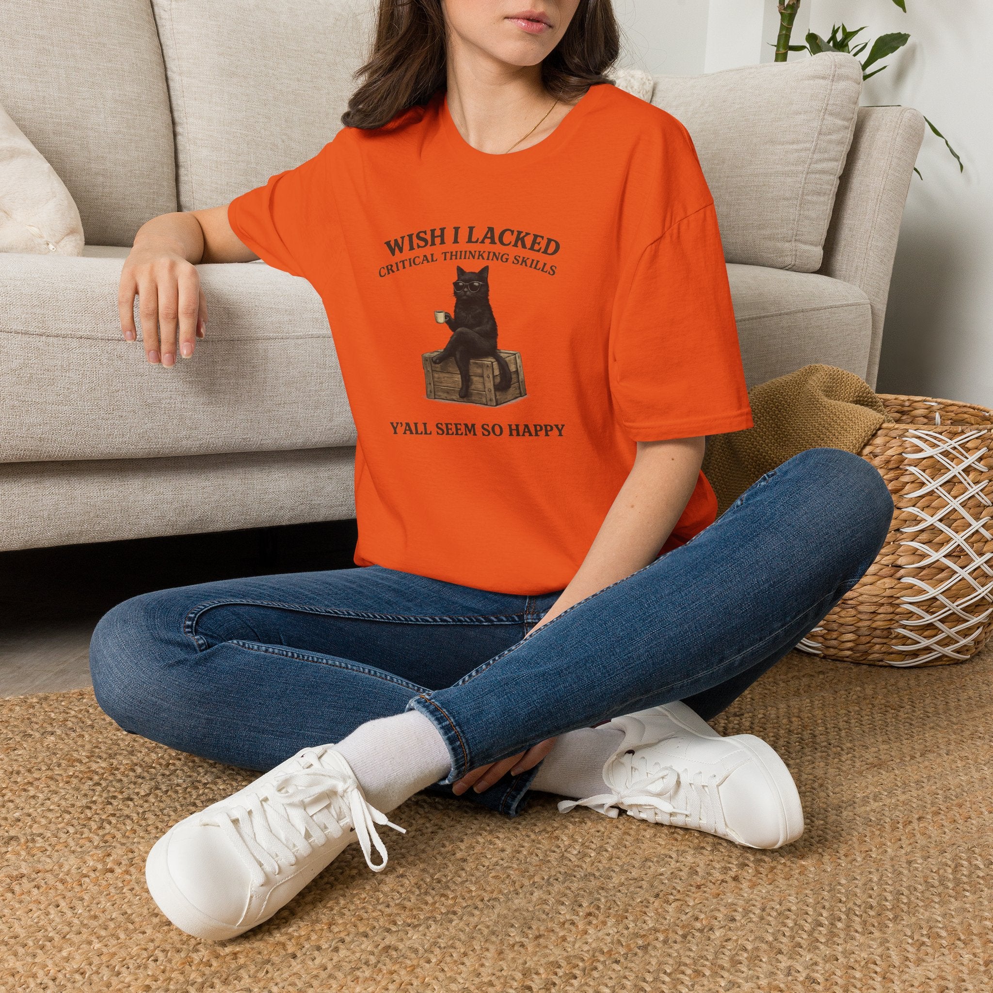 Unisex Softstyle T-Shirt "I Wish Cool Cat"