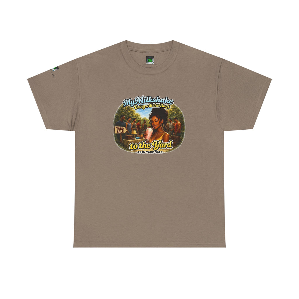 Copy of Retro Milkshake Shop Graphic Tee — "My Milkshake Brings All The Boys To The Yard" Vintage Art