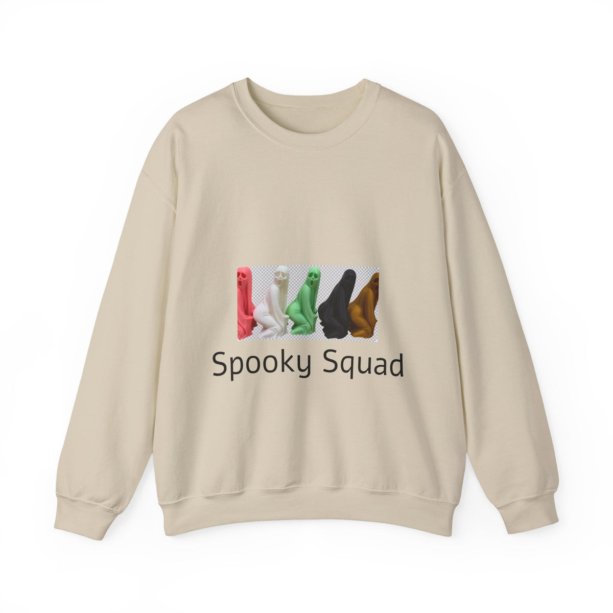 Spooky Squad Sweatshirt — Cute Colorful Halloween Ghost Crewneck
