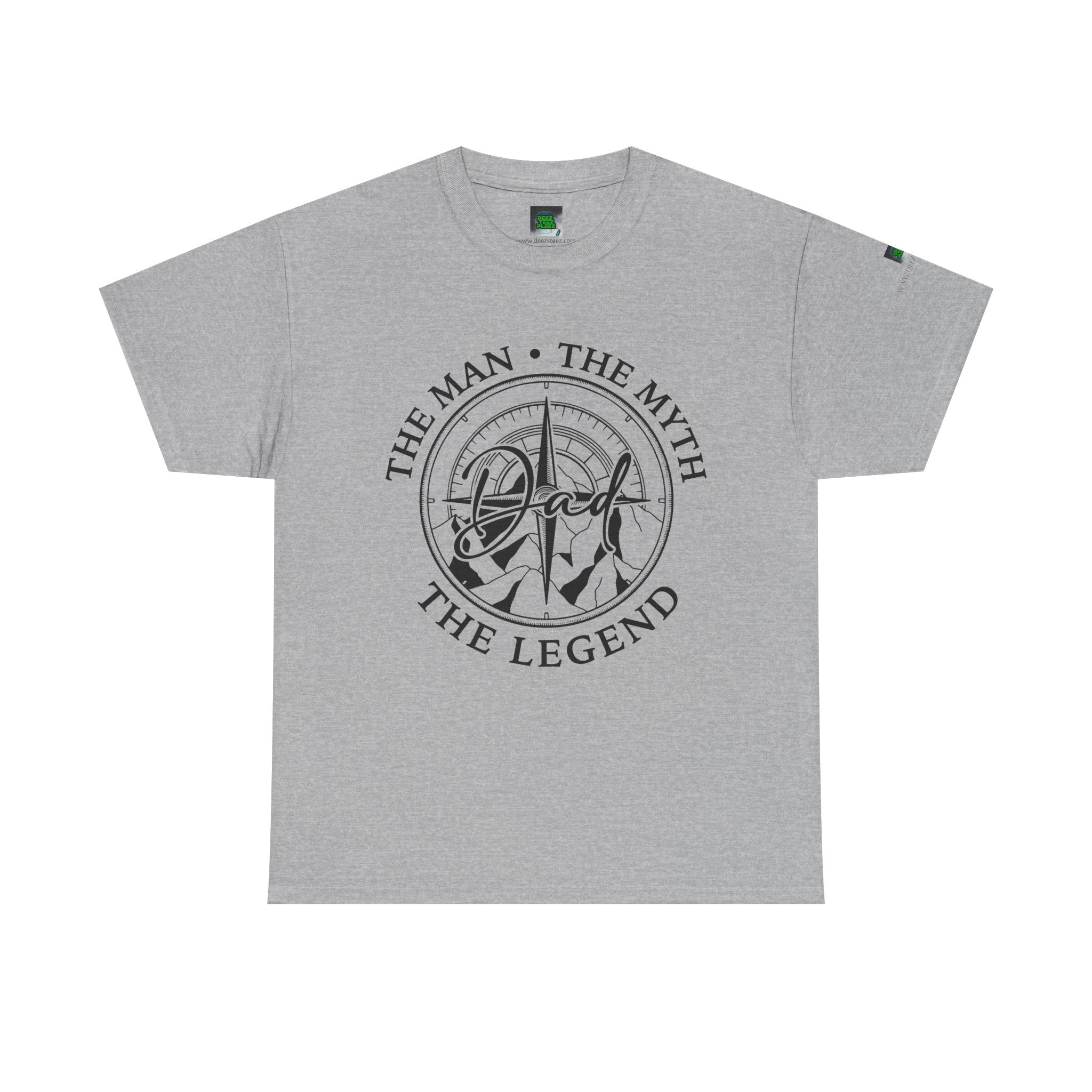 Dad Badge T-Shirt — "The Man • The Myth • The Legend" Vintage Tee