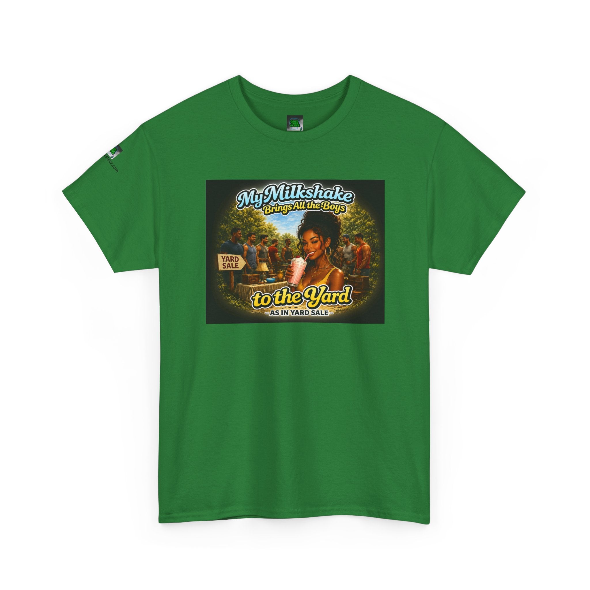 Retro Milkshake Shop Graphic Tee — "My Milkshake Brings All The Boys To The Yard" Vintage Art