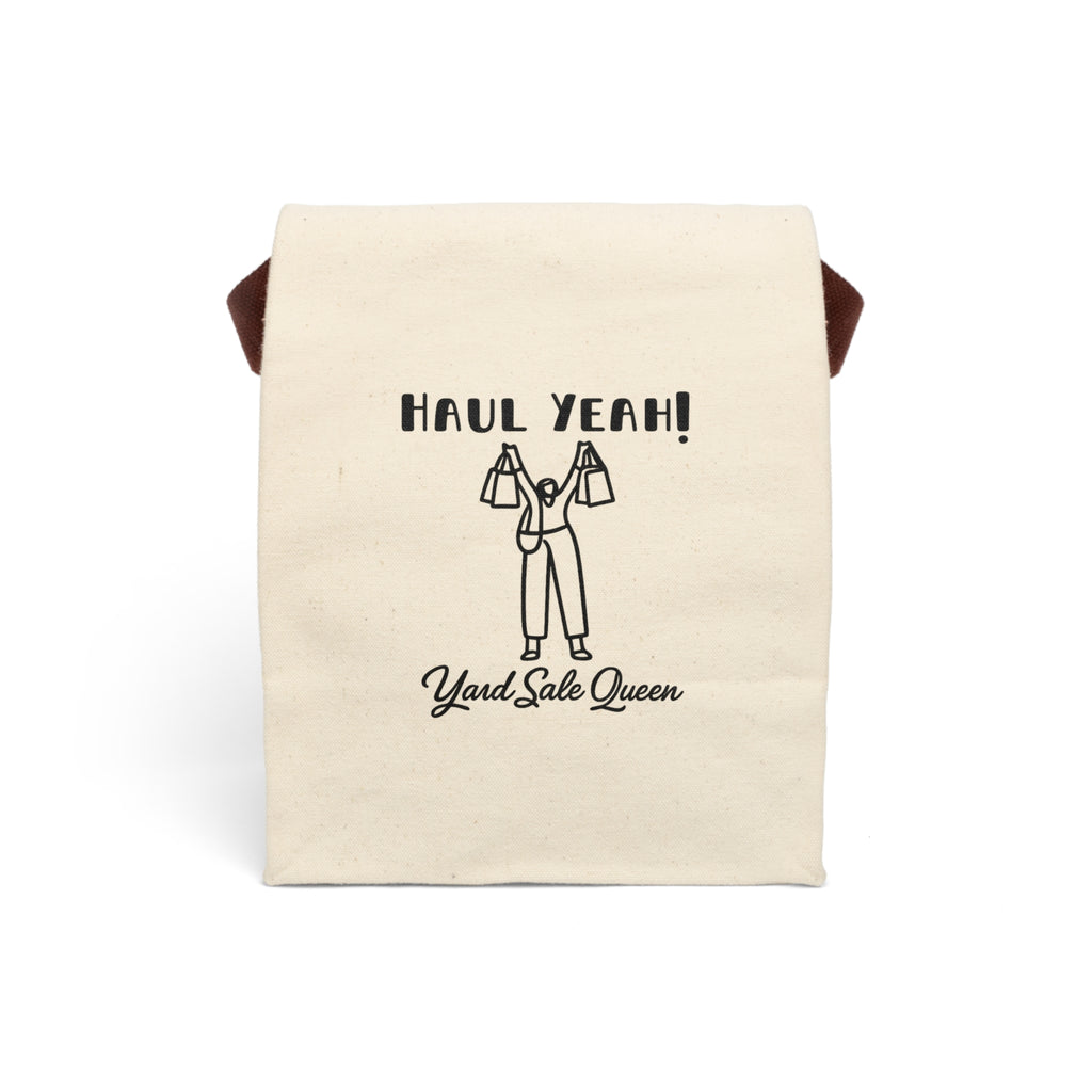 Canvas Lunch Bag — "Haul Yeah!" Yard Sale Queen Tote