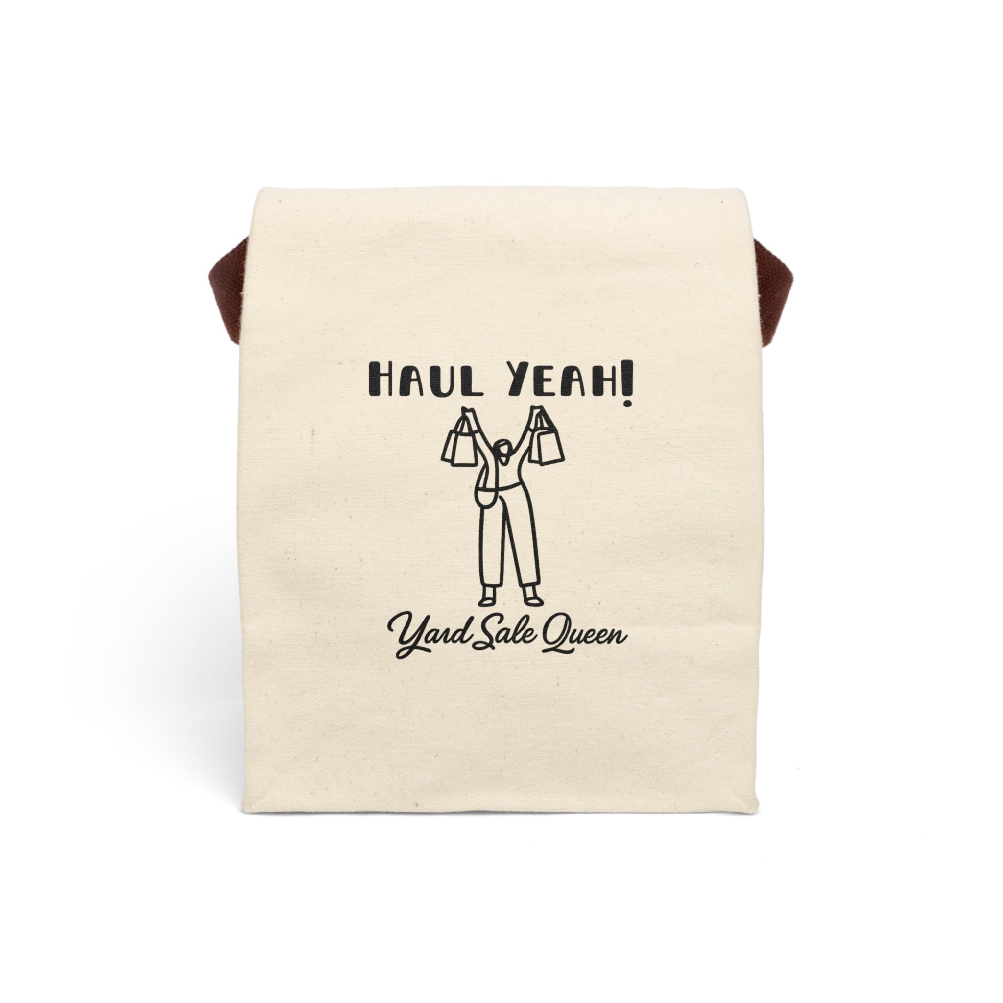 Canvas Lunch Bag — "Haul Yeah!" Yard Sale Queen Tote