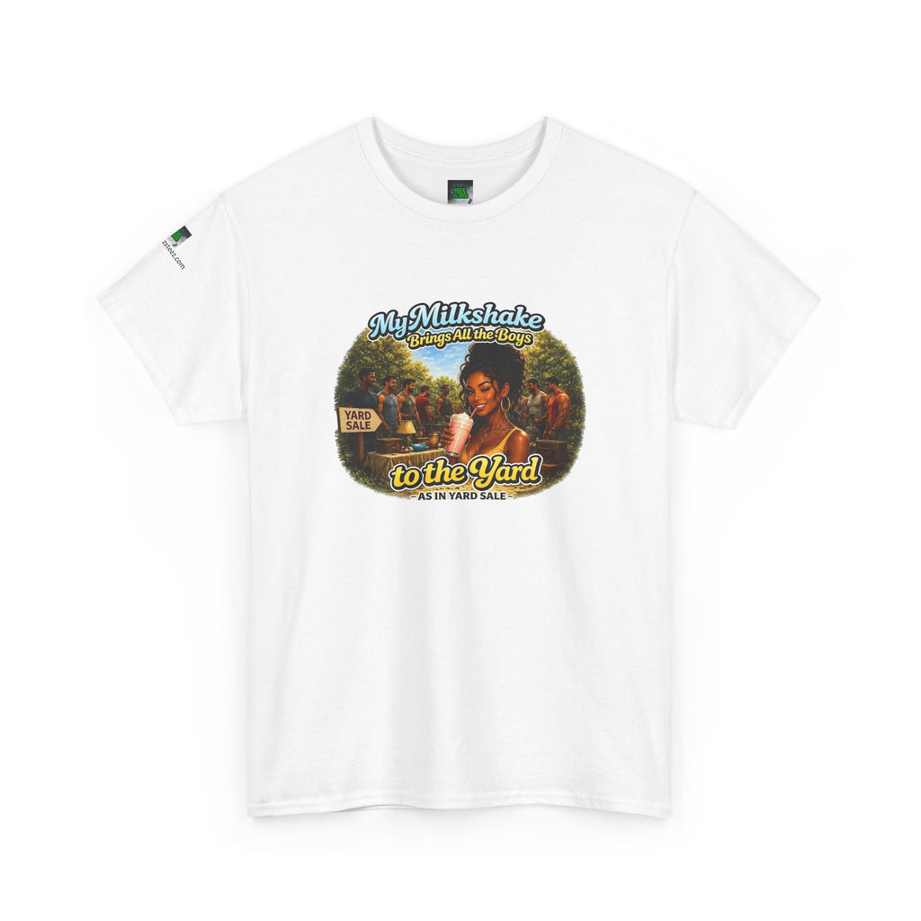 Copy of Retro Milkshake Shop Graphic Tee — "My Milkshake Brings All The Boys To The Yard" Vintage Art