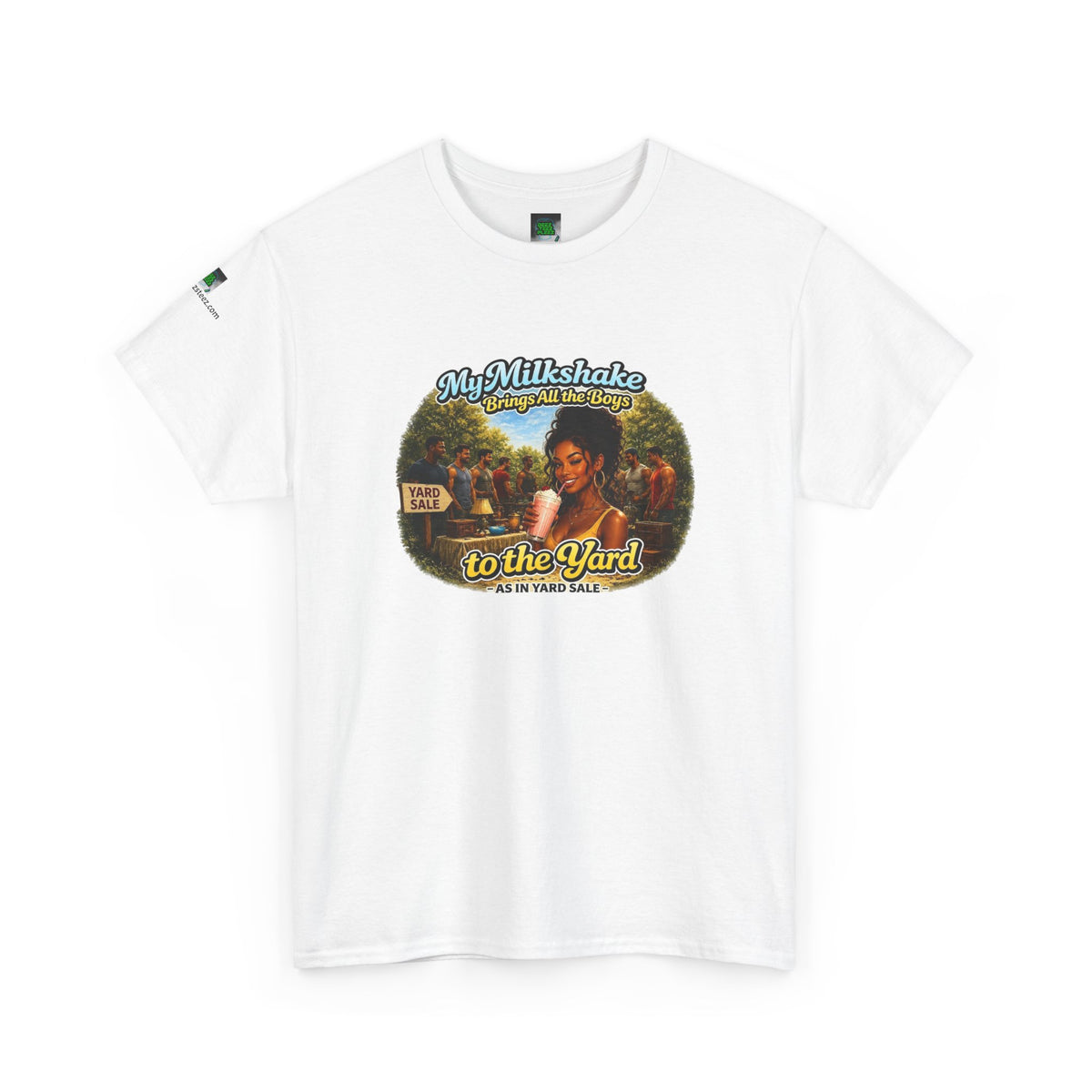Copy of Retro Milkshake Shop Graphic Tee — "My Milkshake Brings All The Boys To The Yard" Vintage Art