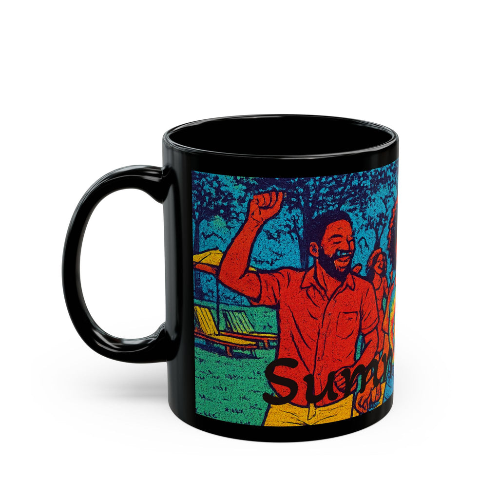 Summer Time Fun DJ Mug — Happy People Music Coffee Cup (11oz & 15oz)