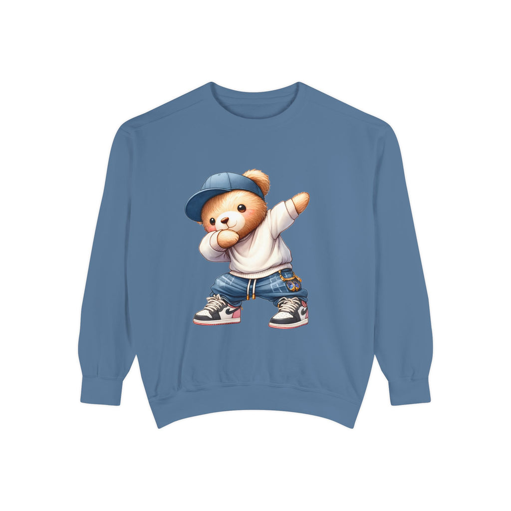 Dabbing Teddy Bear Sweatshirt — Cute Streetwear Graphic Pullover