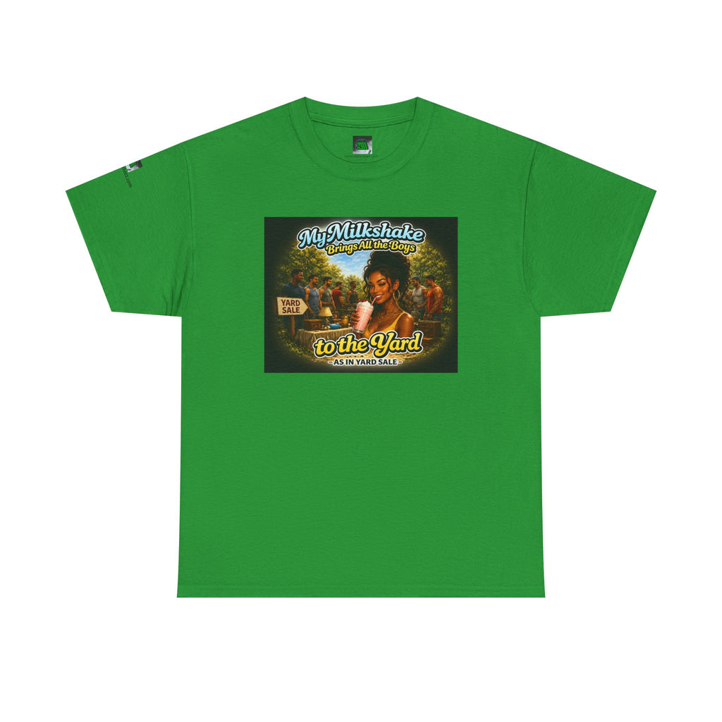 Retro Milkshake Shop Graphic Tee — "My Milkshake Brings All The Boys To The Yard" Vintage Art