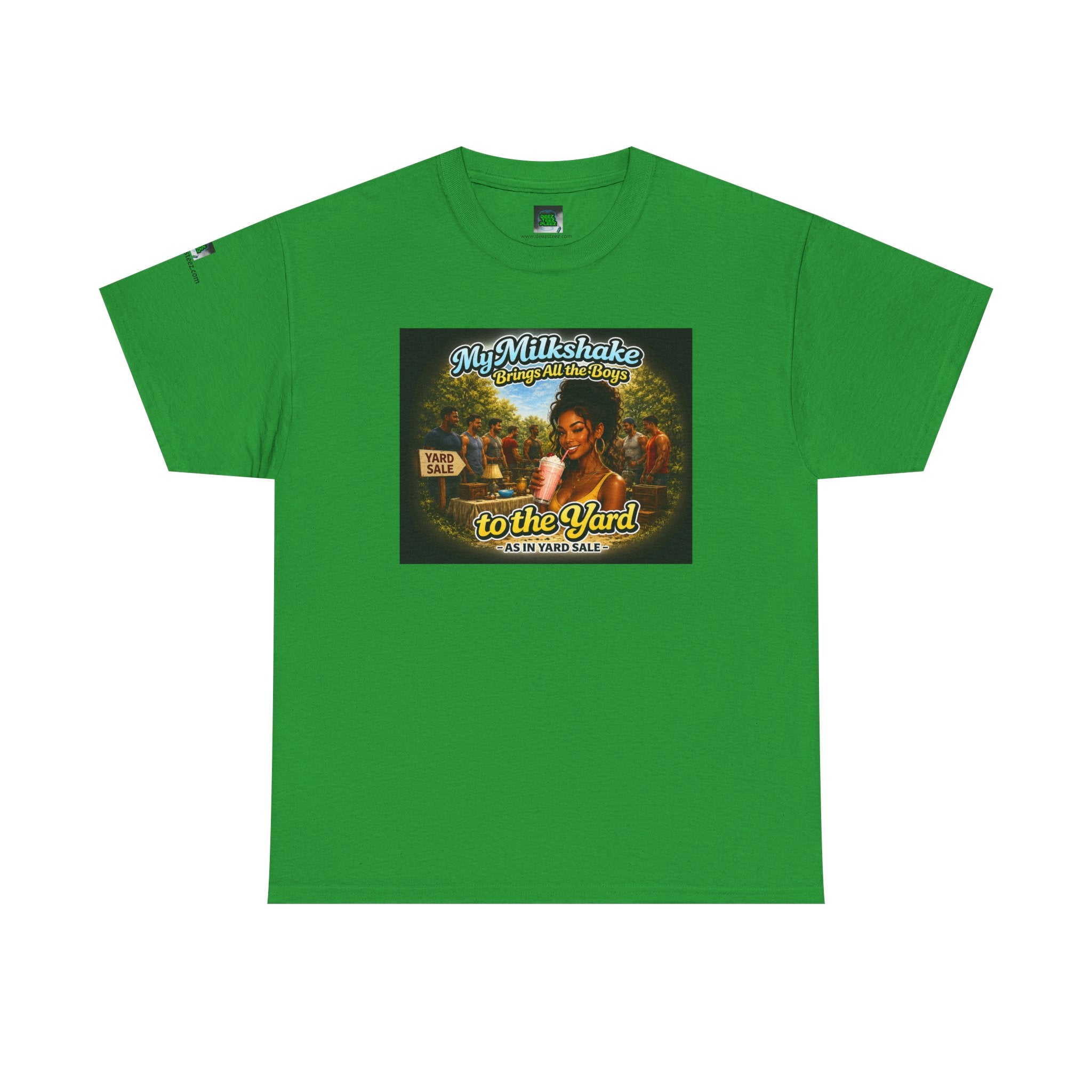 Retro Milkshake Shop Graphic Tee — "My Milkshake Brings All The Boys To The Yard" Vintage Art