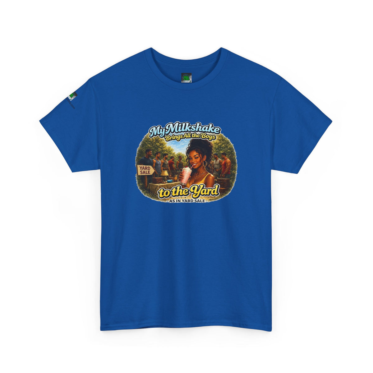 Copy of Retro Milkshake Shop Graphic Tee — "My Milkshake Brings All The Boys To The Yard" Vintage Art