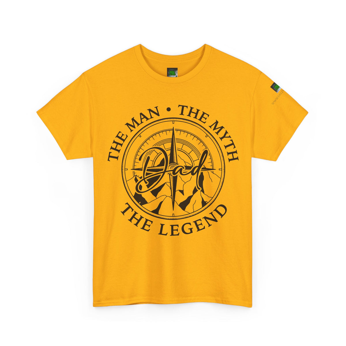 Dad Badge T-Shirt — "The Man • The Myth • The Legend" Vintage Tee