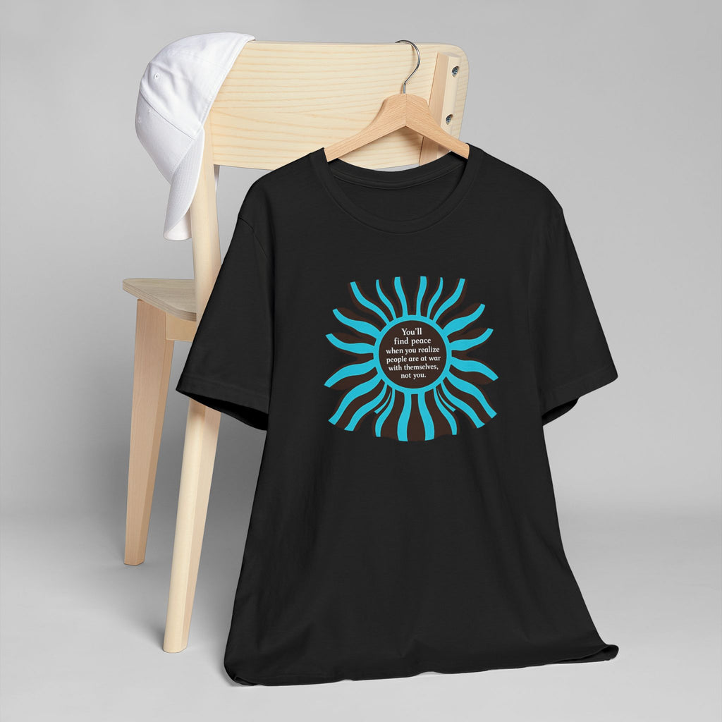 Sunburst Graphic T-Shirt — 'Don't Let Fear Decide' Inspirational Tee