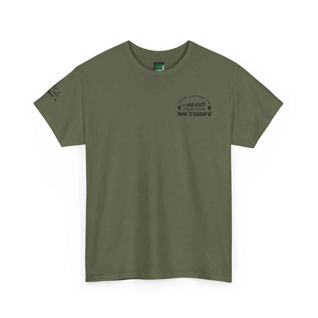 Unisex Heavy Cotton Tee Yard Sales OLD STUFF/ New Treasure