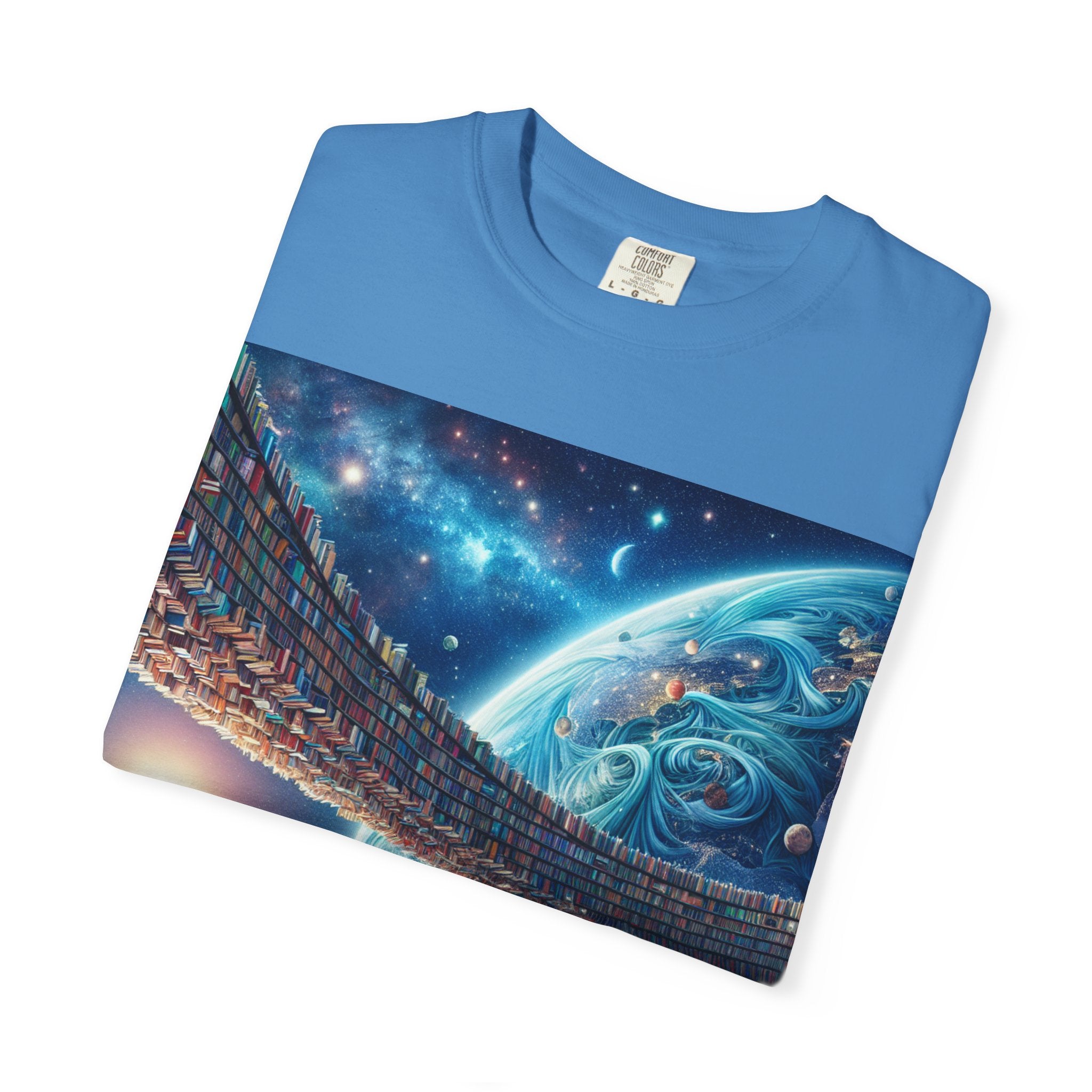 Galaxy Bridge T-Shirt – Surreal Cosmic Landscape Tee