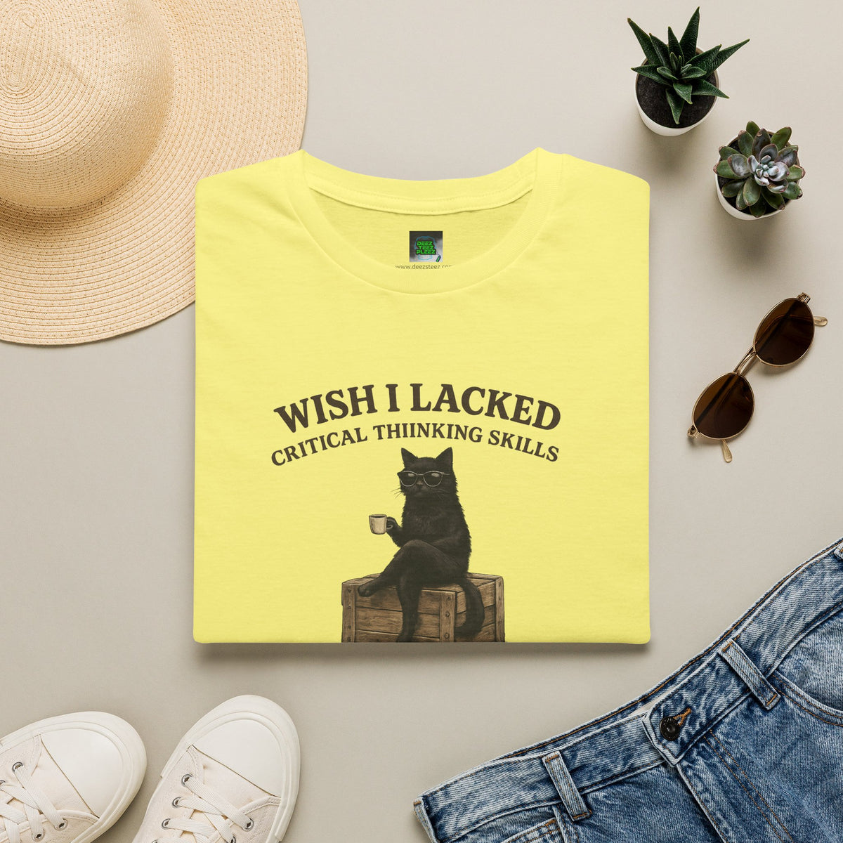 Unisex Softstyle T-Shirt "I Wish Cool Cat"