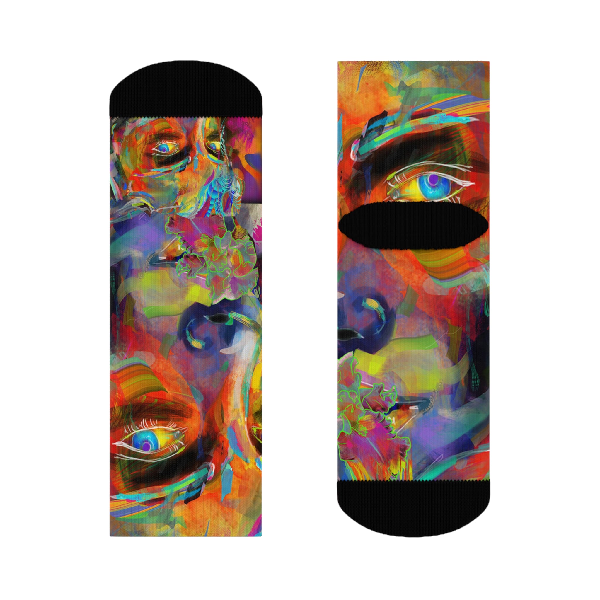 Psychedelic-ly Lit Crew Socks would look great with Psychedelicly-Lit collection of Hoodies and T-shirts