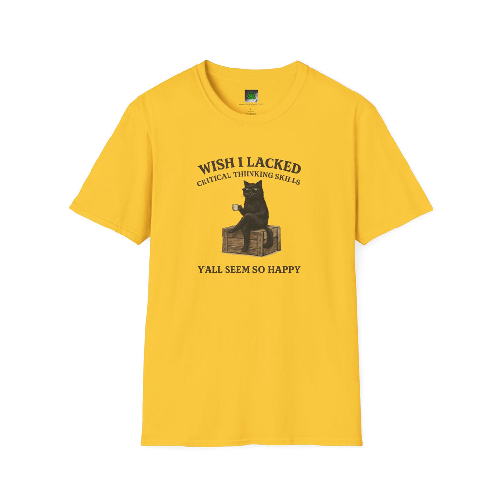 Unisex Softstyle T-Shirt "I Wish Cool Cat"