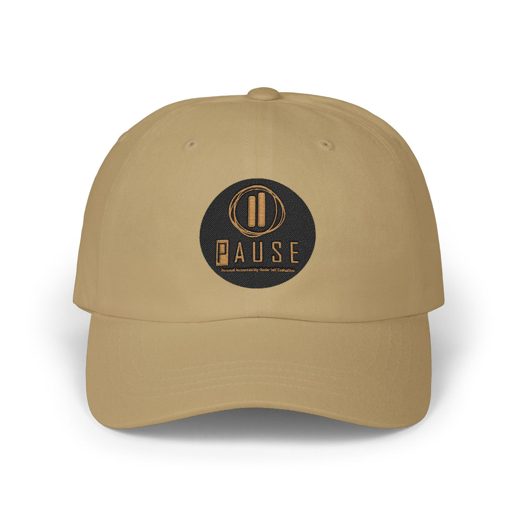 Classic Dad Cap — Embroidered Pause Logo Baseball Hat